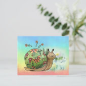 Schnecke am Teich Postkarte Briefkaart (Staand voorkant)