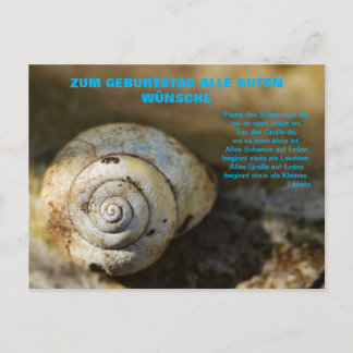 Schneckenpost Briefkaart