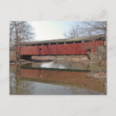 Schnecksville Covered Bridge Briefkaart (Voorkant)