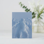 Schnee-Engel Briefkaart (Staand voorkant)