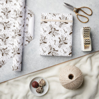 Schneebeeren Cadeaupapier