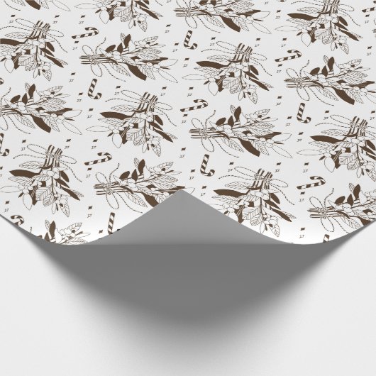 Schneebeeren Cadeaupapier (Hoek)