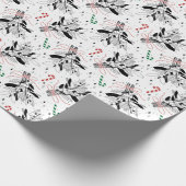 Schneebeeren Cadeaupapier (Hoek)