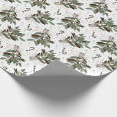 Schneebeeren Cadeaupapier (Hoek)