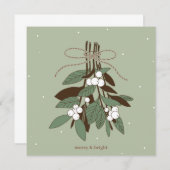 Schneebeeren. Karte. (Voorkant / Achterkant)