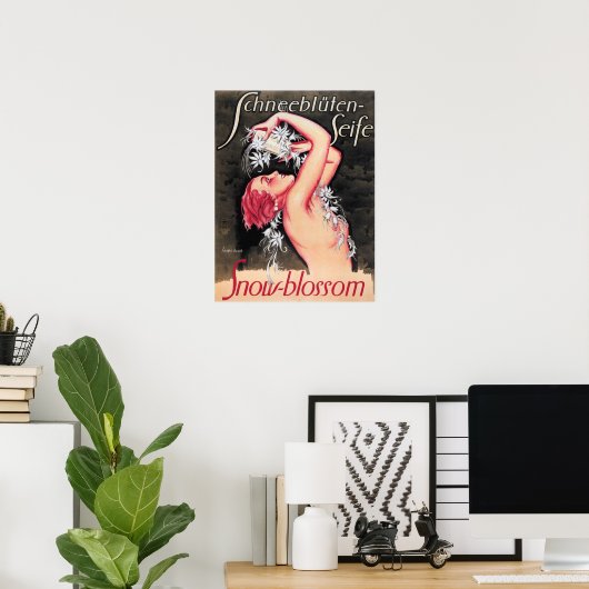 Schneebluten Seife Snow Blossom Bath Poster (Thuiskantoor)