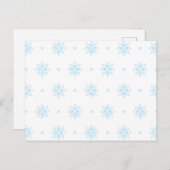 Schneeflocke Briefkaart (Voorkant / Achterkant)