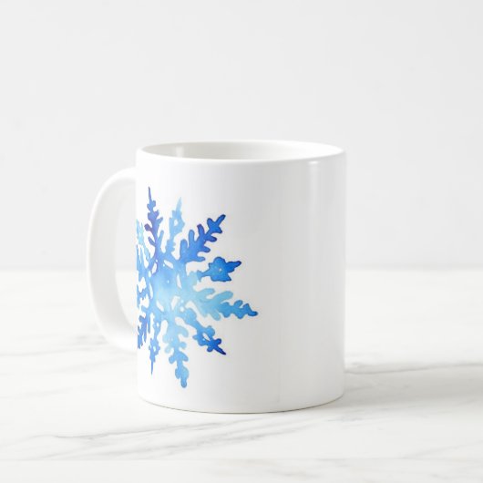 Schneeflocke Tasse Koffiemok (Voorkant links)
