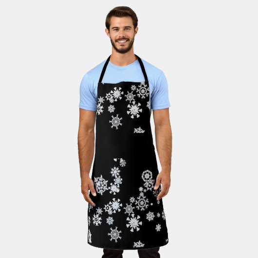 Schneeflocken Schort (Gedragen)