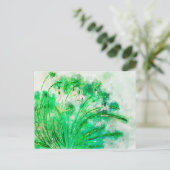 Schneeglöckchen Aquarell. Blumenaquarell gemalt. Briefkaart (Staand voorkant)