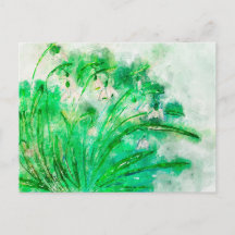 Schneeglöckchen Aquarell. Blumenaquarell gemalt.