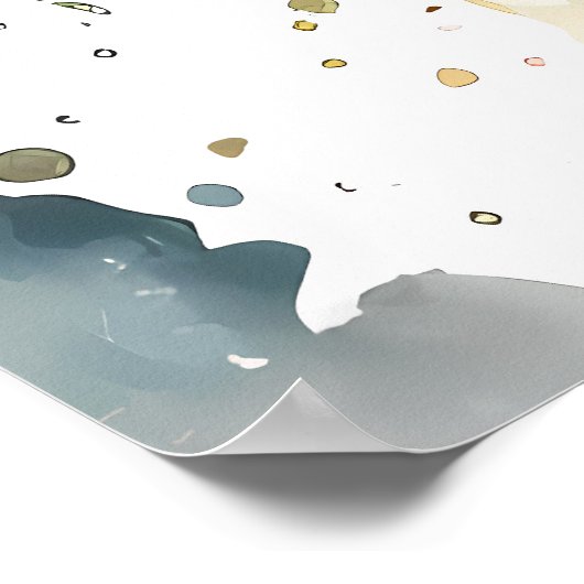 Schneeleopard Kunstdruck  Poster (Hoek)