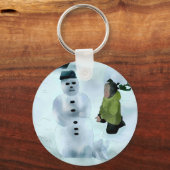 Schneemann bauen sleutelhanger (Voorkant)