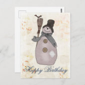 Schneemann Briefkaart (Voorkant / Achterkant)