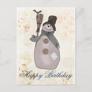 Schneemann Briefkaart
