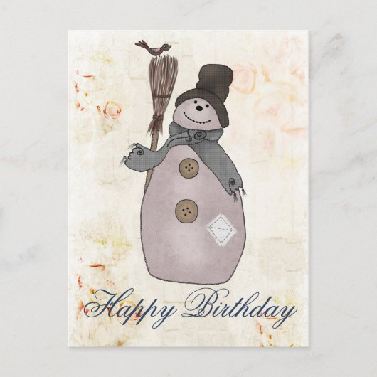 Schneemann Briefkaart (Voorkant)