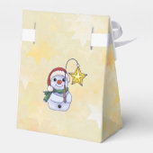 Schneemann mit Stern Bedankdoosjes (Achterkant)