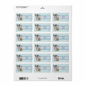 Schneemann mit Tieren Etiket (Full Sheet)