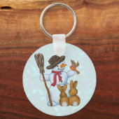 Schneemann mit tieren sleutelhanger (Voorkant)