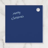 Schneemann mit Weihnachtsdeko - Bedankjes Labels (Achterkant)