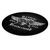 Schneidebrett | Brotherhood Biker Ehre Respekt Snijplank (Hoek)