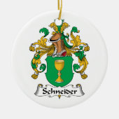 Schneider Family Crest Keramisch Ornament (Voorkant)