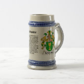 Schneider Family Crest Stein Bierpul (Voorkant rechts)