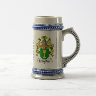 Schneider Family Crest Stein Bierpul