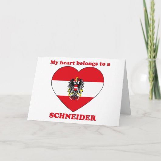 Schneider Feestdagen Kaart (Voorkant)