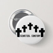 schnitzel cemeterkruis ronde button 5,7 cm (Voorkant /achterkant)