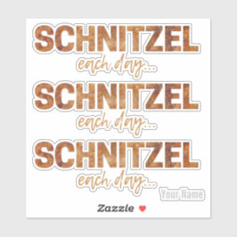 Schnitzel Elke dag Funny Cutlet Escalope Design Sticker