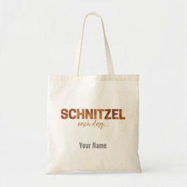 Schnitzel Elke dag Funny Cutlet Escalope Design Tote Bag