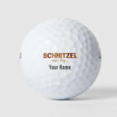 Schnitzel Elke Dag Grappige Kotelet Escalope Ontwe Golfballen (Voorkant)