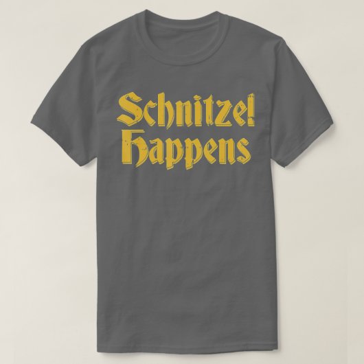 Schnitzel Happens Funny Oktoberfest Germa T-shirt (Design voorkant)