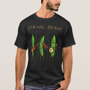 Schnitzelaars Grappige Groente Muziek Grap Cartoon T-shirt