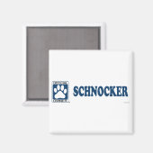 SCHNOCKER_blue Magneet (Voorkant / Achterkant)