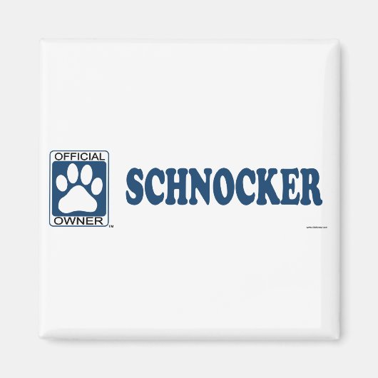 SCHNOCKER_blue Magneet (Voorkant)