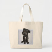 Schnoedle (zwart) grote tote bag (Voorkant)