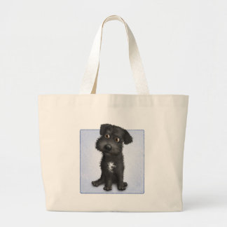 Schnoedle (zwart) grote tote bag