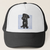 Schnoedle (zwart) trucker pet (Voorkant)