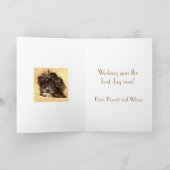 Schnole Birthday  Text Kaart (Binnen)