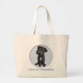 Schnole (Black) Granddog Grote Tote Bag (Voorkant)