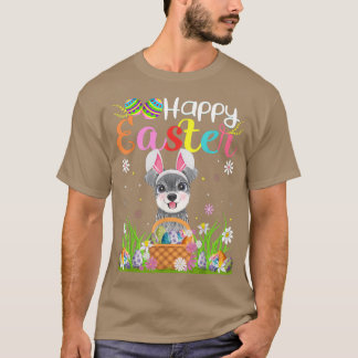 Schnole Dog Bunny Egg Hunting Funny Schnole Ha T-shirt