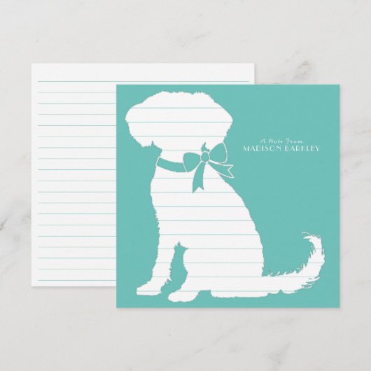 Schnole Dog Puppy Bedankkaart (Voorkant / Achterkant)