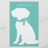 Schnole Dog Puppy Briefpapier (Voorkant)