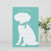 Schnole Dog Puppy Briefpapier (Staand voorkant)