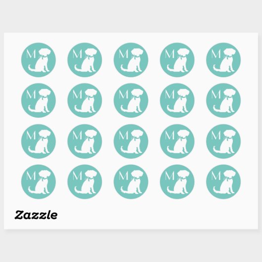 Schnole Dog Puppy Ronde Sticker (Vel)