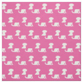 Schnole Dog Silhouette Pet Pink Stof (Swatch)