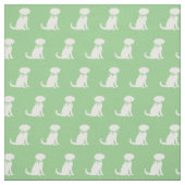 Schnole Dog Silhouette Pet Sage Green Stof (Swatch)