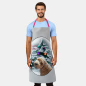 Schnole kerstcadeaus schort (Gedragen)